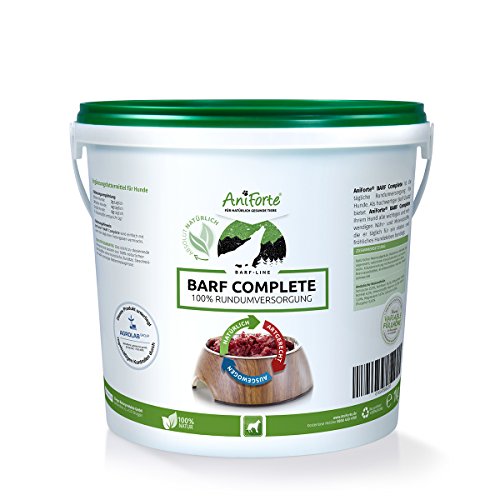 AniForte Barf Complete Pulver 1kg für Hunde, Hochwertiges und natürliches Ergänzungsmittel beim Barfen, Reich an Mineralstoffen Ergänzung Barf