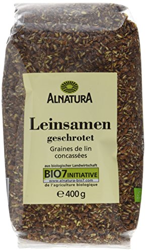 Alnatura Bio Leinsamen, geschrotet, 6er Pack (6 x 400 g)