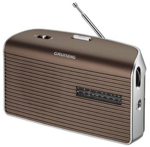 Grundig Music 60, empfangsstarkes Radio im modernen Design, brown/silver
