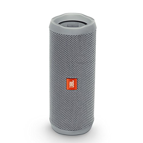 JBL FLIP 4 (Ein voll ausgestatteter, wasserdichter und mobiler Bluetooth-Lautsprecher mit überraschend kraftvollem Sound) grau