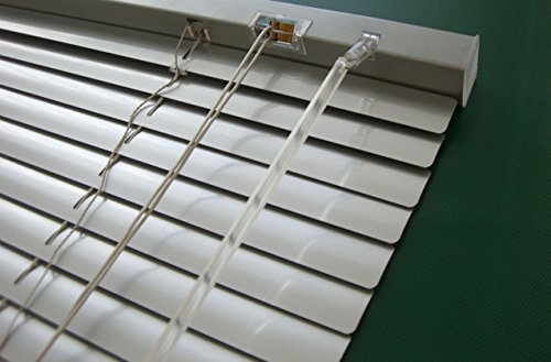 Alu Jalousie Silber - Breite 40 bis 240 cm - Höhe 130 / 160 / 220 cm - Tür Fenster Rollo Jalousette Aluminium Fensterjalousie Lamellen Metall (180 x 160 cm)