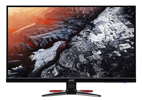 Acer G276HLLbmidx 69 cm (27 Zoll) Multimedia Monitor (VGA, DVI, HDMI, 1ms Reaktionszeit, 1.920 x 1.080 Pixel, 60hz, Full HD, ZeroFrame Design, integrierte Lautsprecher, Audio Out) schwarz/rot