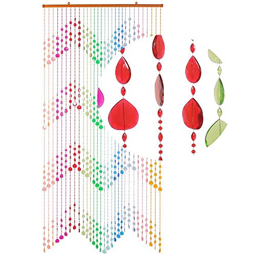 HAB & GUT (DV0193) Türvorhang Form: KLUNKER, Farbe: MEHRFARBIG, Material: Kunststoff, Größe: 90 x 200 cm