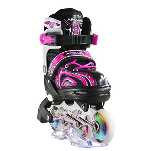 Apollo Super Blades X Pro, LED Inline-Skates, Rollerblades für Kinder, ideal für Anfänger, komfortable Rollschuhe, Inliner für Mädchen und Jungen
