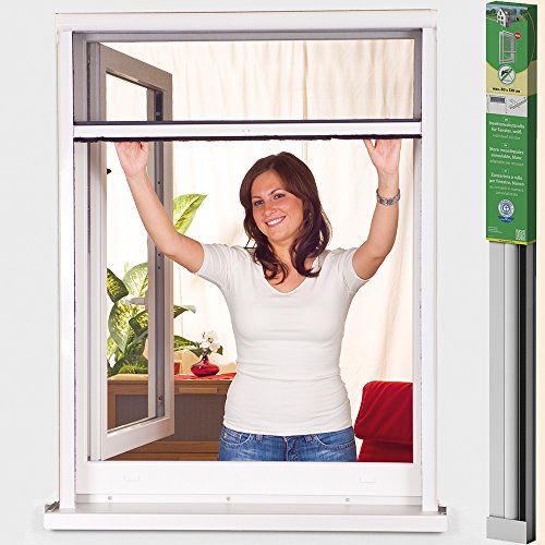 easy life PVC Insektenschutz-Rollo greenLINE Basic für Fenster Fliegengitter Insektenrollo individuell kürzbares Fensterrollo als Mückenschutz, Größe:80 x 130 cm