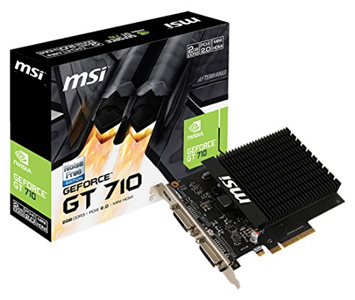 MSI GeForce GT 710 V809-2204R 2GB DDR3 Grafikkarte schwarz