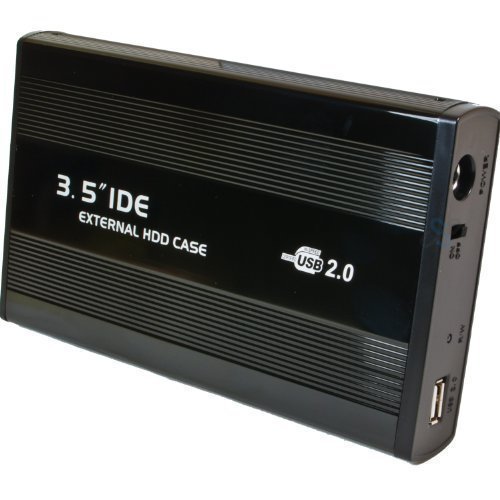 Alu 8,9cm (3,5 Zoll) USB IDE HDD Extern Festplattengehäuse Festplattenlaufwerk Gehäuse