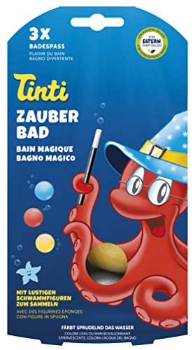 Tinti Zauberbad 3er Pack (Badebälle in rot, blau, gelb)