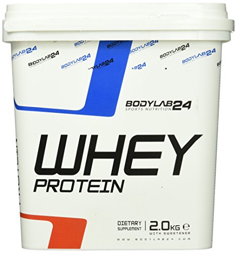 Bodylab24 Whey Protein Eiweißpulver, Geschmack: Vanille, hochwertiges Proteinpulver, Low Carb Eiweiß-Shake für Muskelaufbau und Fitness, 2000g