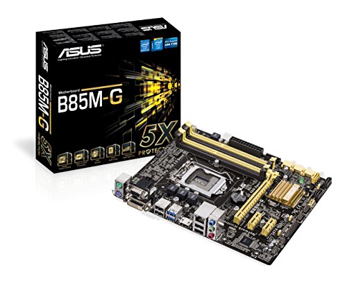 Asus B85M-G Mainboard Sockel 1150 (micro-ATX, Intel B85, DDR3 Speicher, SATA III)