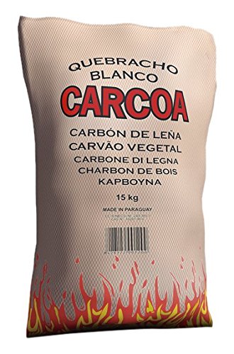 carcoa Pro 01190 Holzkohle quebracho Blanco, 15 kg, schwarz