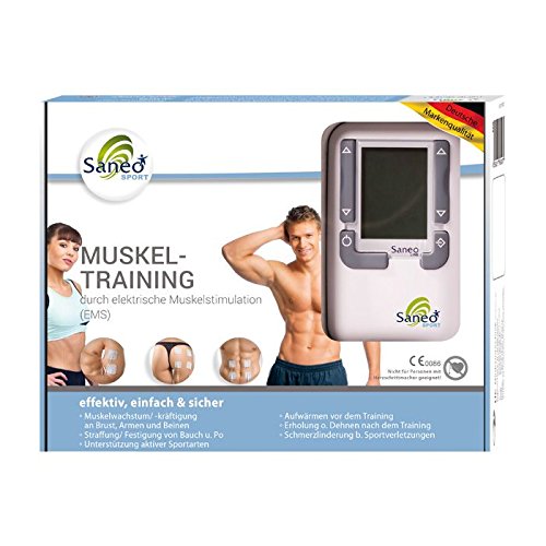 SaneoSPORT Muskeltraining * EMS Gerät * Muskelstimulator * deutsche Markenqualität * Medizinprodukt