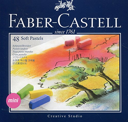 Faber Castell 128248 - Mini Softpastellkreide Studio Quality 48 Etui 48 verschiedene Farben