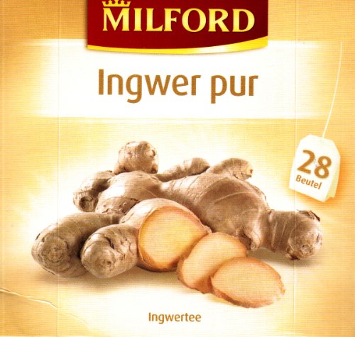 Milford Ingwer pur (nicht aromatisiert) 28 TB, 2er Pack (2 x 56 g Packung)