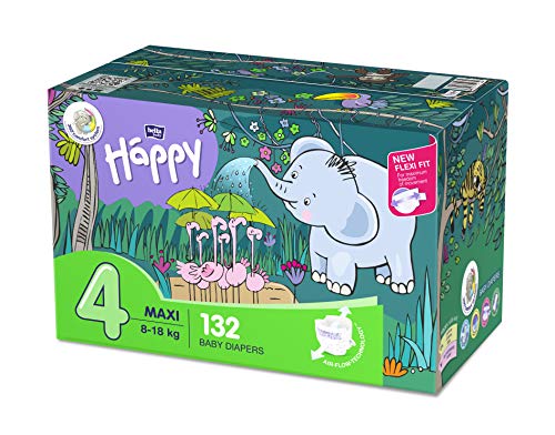 bella baby Happy Windeln Größe 4 Maxi, 1er Pack (1 x 132 Stück)