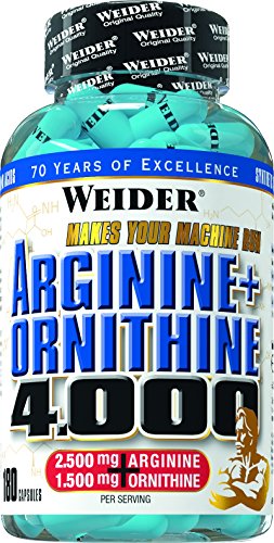 Weider, Arginine+Ornithine 4000, 1er Pack (1x 180 Kapseln)