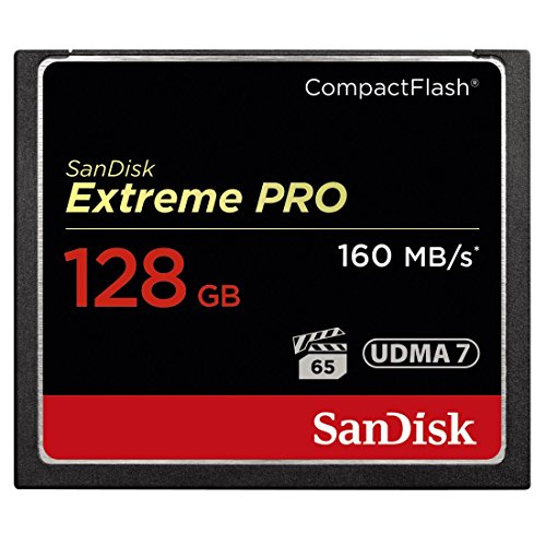 SanDisk Extreme Pro CompactFlash 128GB Speicherkarte (bis zu 160MB/s lesen)