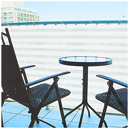 com-four Blickdichter Balkon-Sichtschutz - Balkonumspannung mit Kordel zur Befestigung - auch als Windschutz und Sonnenschutz geeignet (1 Stück - 600 x 90cm - grau/weiß)