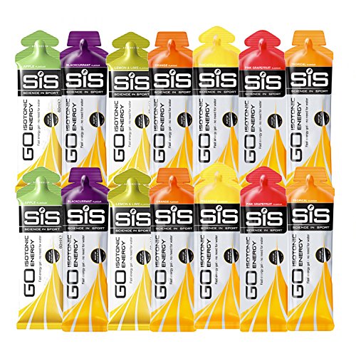 SIS Go Isotonic Energie Gel 60ml Schläuche - Gemischte Geschmackssorten (Packung mit 14)