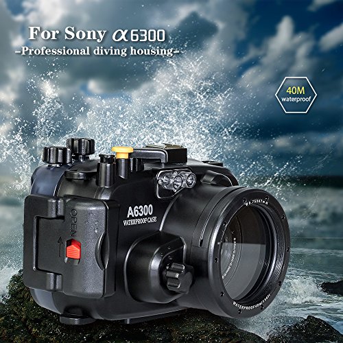 130 FT/40 m Unterwasser Kamera Tauchen Wasserdichtes Gehäuse Fall Für Sony A6300
