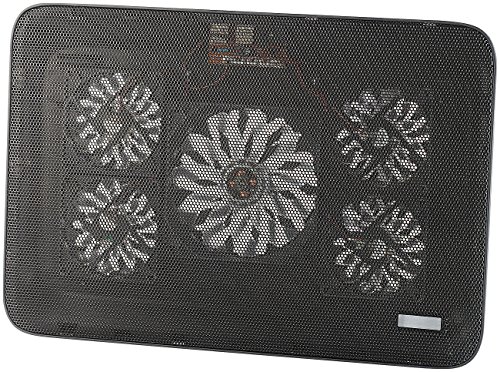 Callstel Laptopkühler: Notebook-Kühler bis 43,2 cm (17'), 5 Ventilatoren, 1.800 U/min, 2X USB (Notebookcooler)