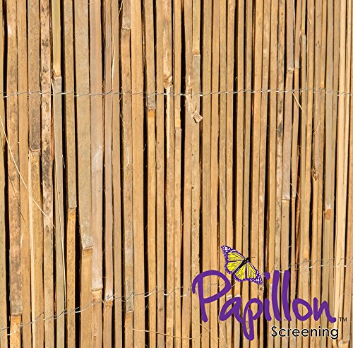 Bambus-Sichtschutz aus Leisten - 4m Rolle, 2m Hoch - Papillon