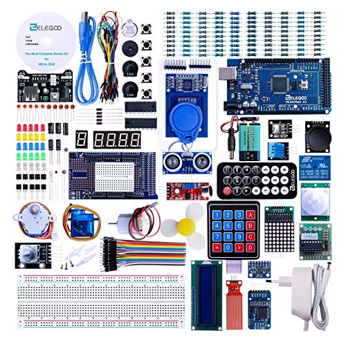 Elegoo Set/Kit für Arduino MEGA2560 Projekt Ultimate Starter Kit mit Deutschem Tutorial, MEGA2560 R3 Mikrocontroller und viel Zubehör für Arduino Mega2560 R3