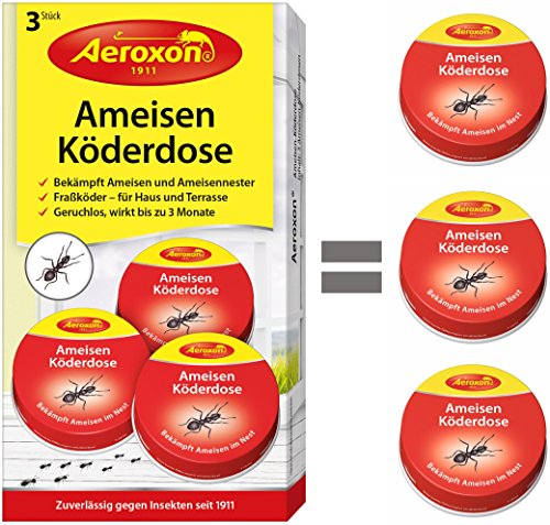 Aeroxon - Ameisen-Köder - 3er Pack - bekämpft das ganze Ameisennest