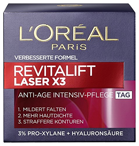 L'Oreal Paris Gesichtscreme Revitalift Laser X3 Anti-Age Tagescreme, 1er Pack (1 x 50 ml)