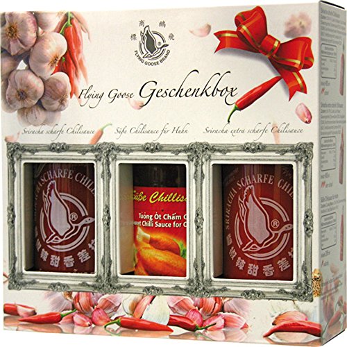 Flying Goose Sriracha Chillisaucen in Geschenkbox, 1er Pack (1 x 1.205 l)