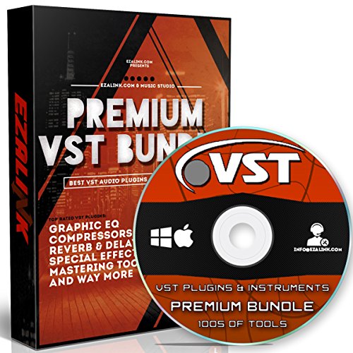 VST Audio Plugins Software & Virtual Instruments Bundle für Windows FL Studio & MAC & DAW Ozone Native Synth Music Effects Drum Guitar Piano Kompressor Vocal & More DVD