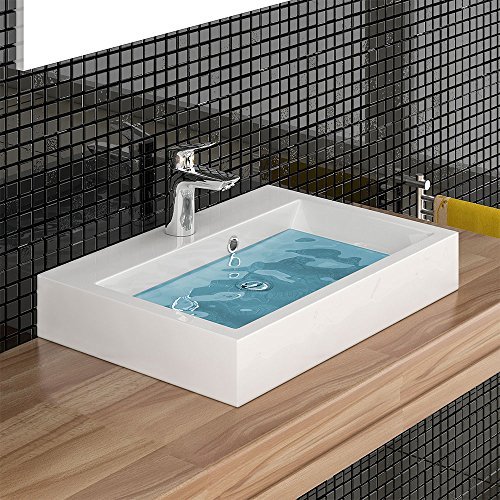 Design Hänge Waschbecken aus Gussarmor/Handwaschbecken/Waschtisch mit Überlauf