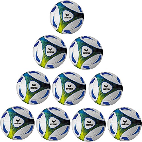 10x Erima Hybrid Trainingsball Größe: 5 inkl. Ballnetz