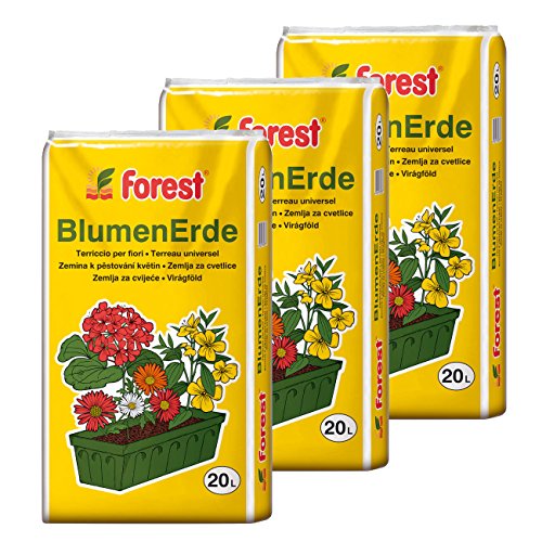 Universal-Blumenerde 3 Sack á 20 Liter = 60 Liter Qualitätspflanzerde