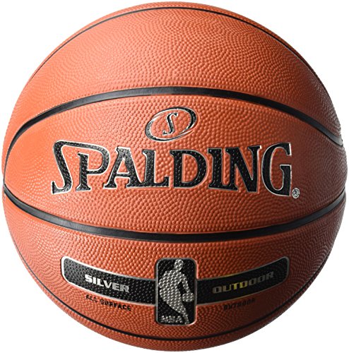 Spalding Nba Silver Basketball Ball, Orange, 6