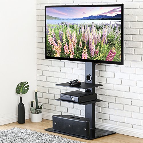 FITUEYES fitueyes drehbarer TV Bodenständer für 32 bis 65 Zoll LED LCD Fernseher Bildschirm Schwarz TT307001MB