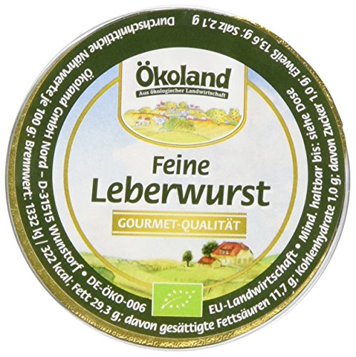 ÖKOLAND Leberwurst fein, 10er Pack (10 x 50 g)
