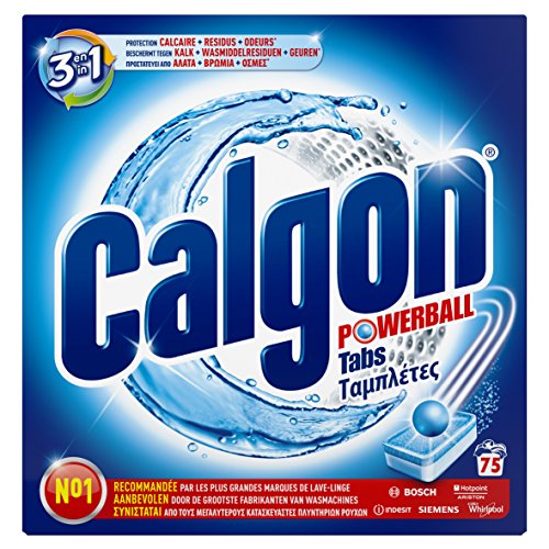 Calgon 2in1 Tabs, Wasserenthärter gegen Kalk & Schmutz in der Waschmaschine, 75 Stück