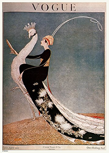 onthewall Vintage Vogue Cover April 1918 Poster Kunstdruck
