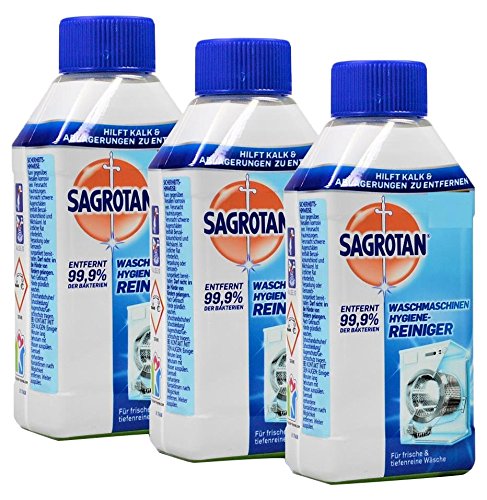 Sagrotan Waschmaschinen Hygiene-Reiniger, Maschinenreiniger, 250ml, 3er Pack (3 x 250ml)