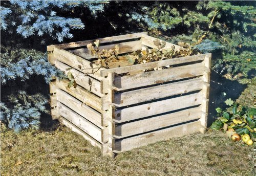 Steckkomposter Holz Kompostsilo Bausatz 100x100x70cm Komposter