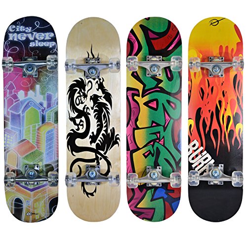 Hansson.Sports Skateboard Komplett Board 79x20cm - Motiv D